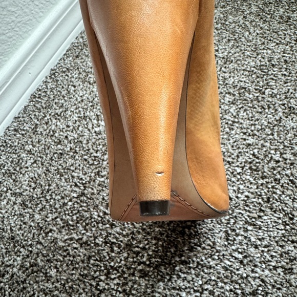 Vince Camuto Tan Leather Booties - Picture 5 of 6